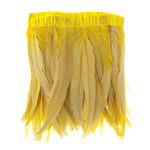Coque Feathers Value 8-10 Inches 1 Yard  Lemon