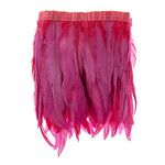 Coque Feathers Value 8-10 Inches 1 Yard  Dark Coral