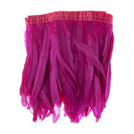Coque Feathers Value 8-10 Inches 1 Yard  Hot Pink