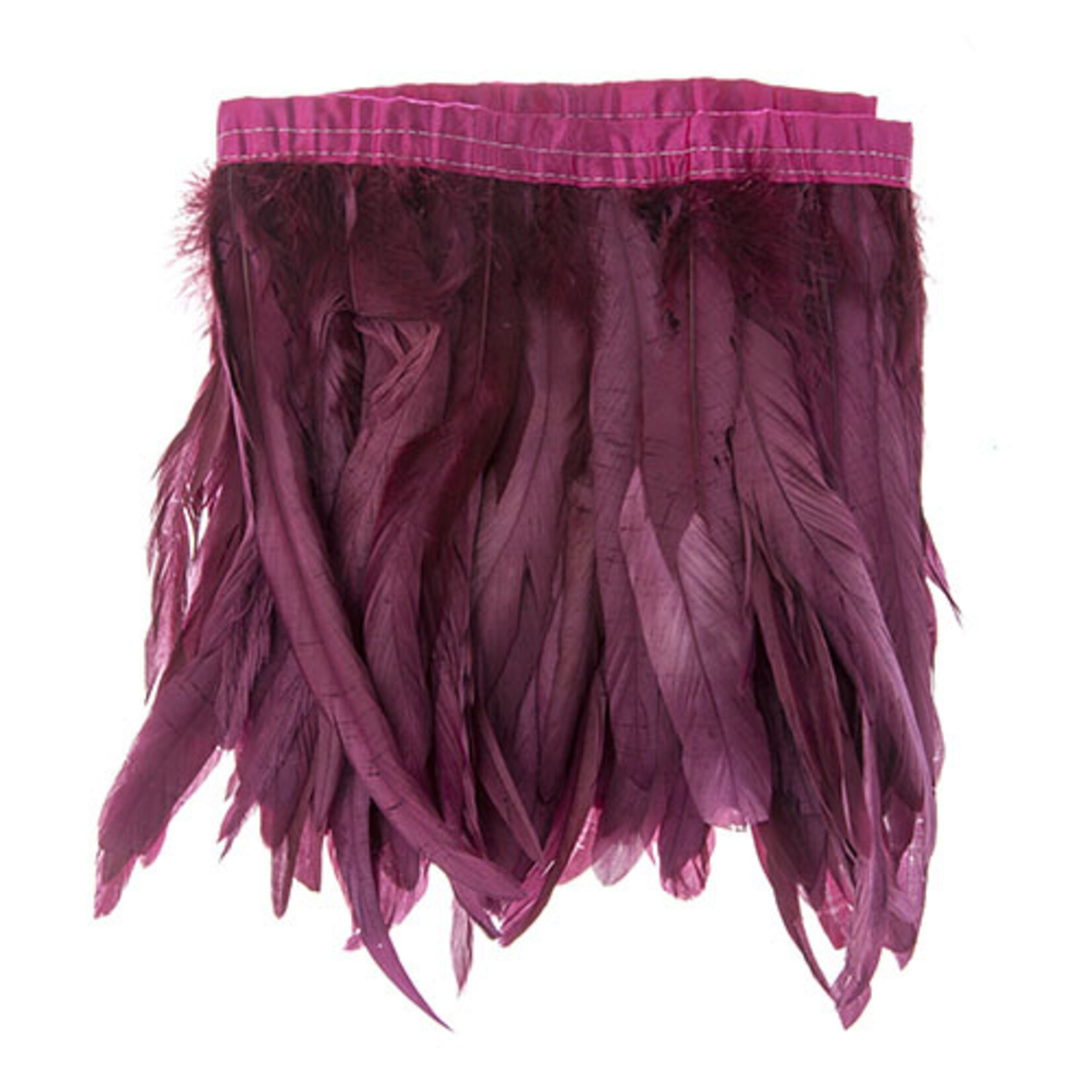 Coque Feathers Value 8-10 Inches 1 Yard  Eggplant