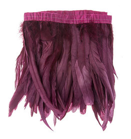 Coque Feathers Value 8-10 Inches Eggplant