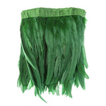 Coque Feathers Value 8-10 Inches 1 Yard  Kelly