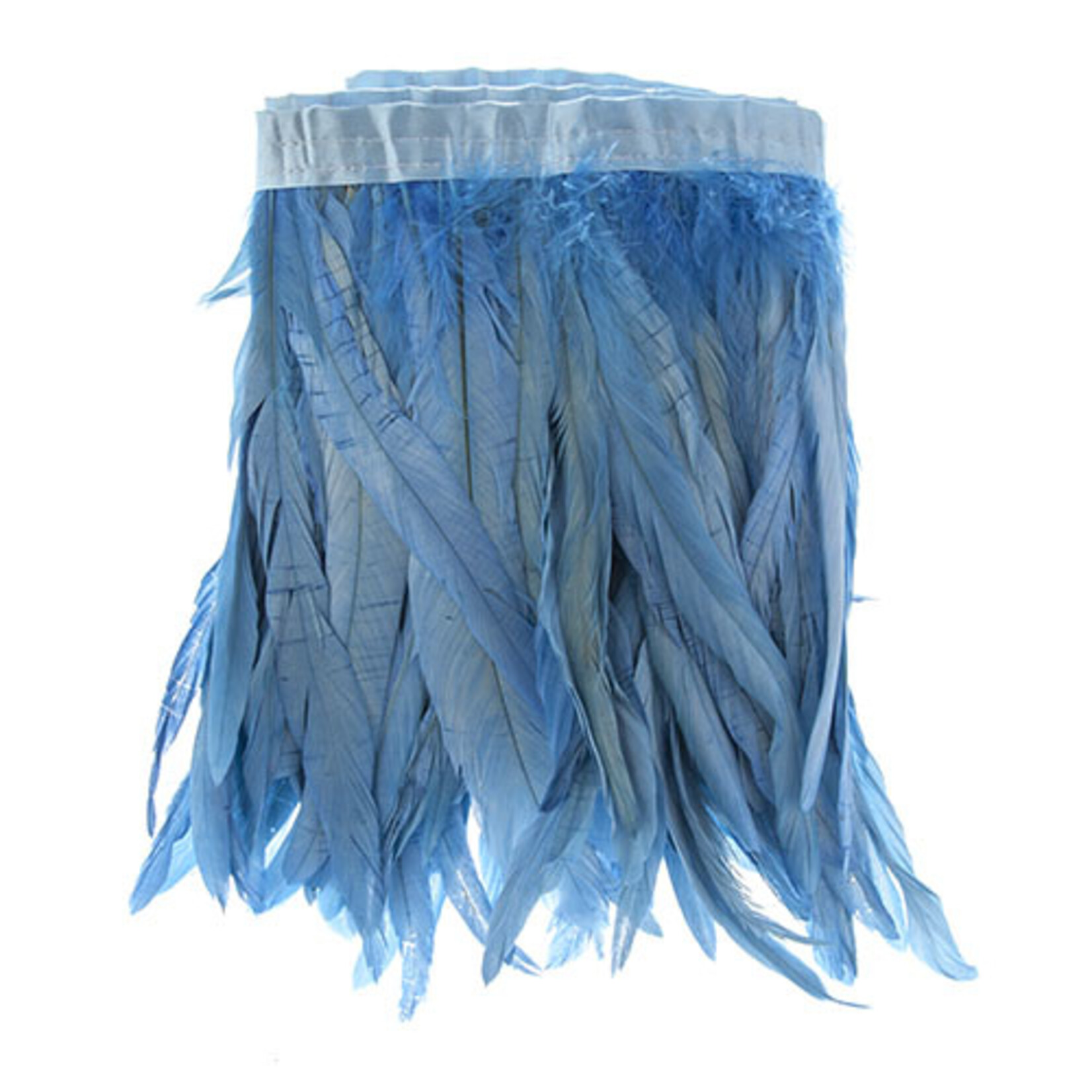 Coque Feathers Value 8-10 Inches 1 Yard  Sky Blue