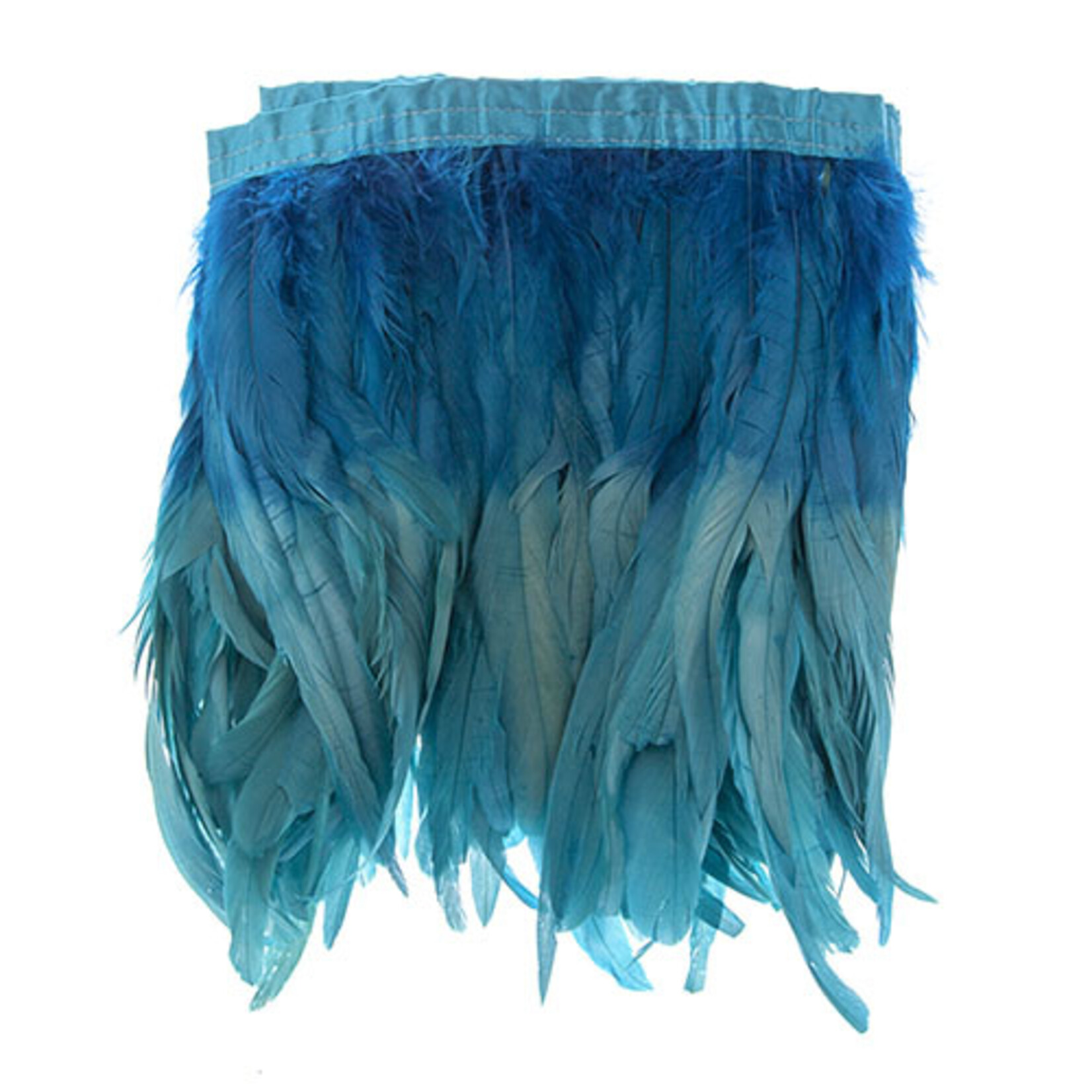 Coque Feathers Value 2 Tone 8 - 10 Inches 1 Yard  Sky/Ocean