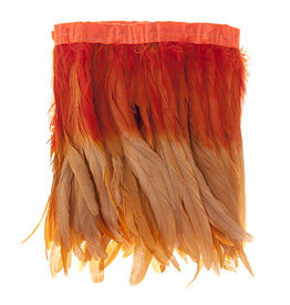 Coque Feathers Value 2 Tone 8 - 10 Inches 1 Yard  Sunset
