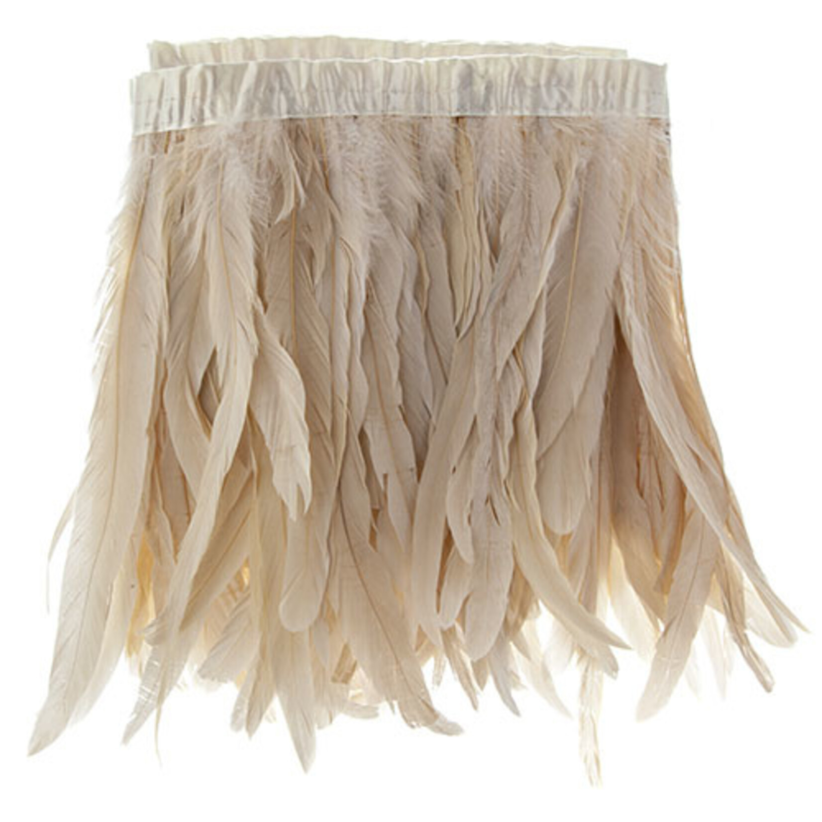 Coque Feathers Value 10-12 Inches 1 Yard White