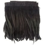 Coque Feathers Value 10-12 Inches 1 Yard  Black