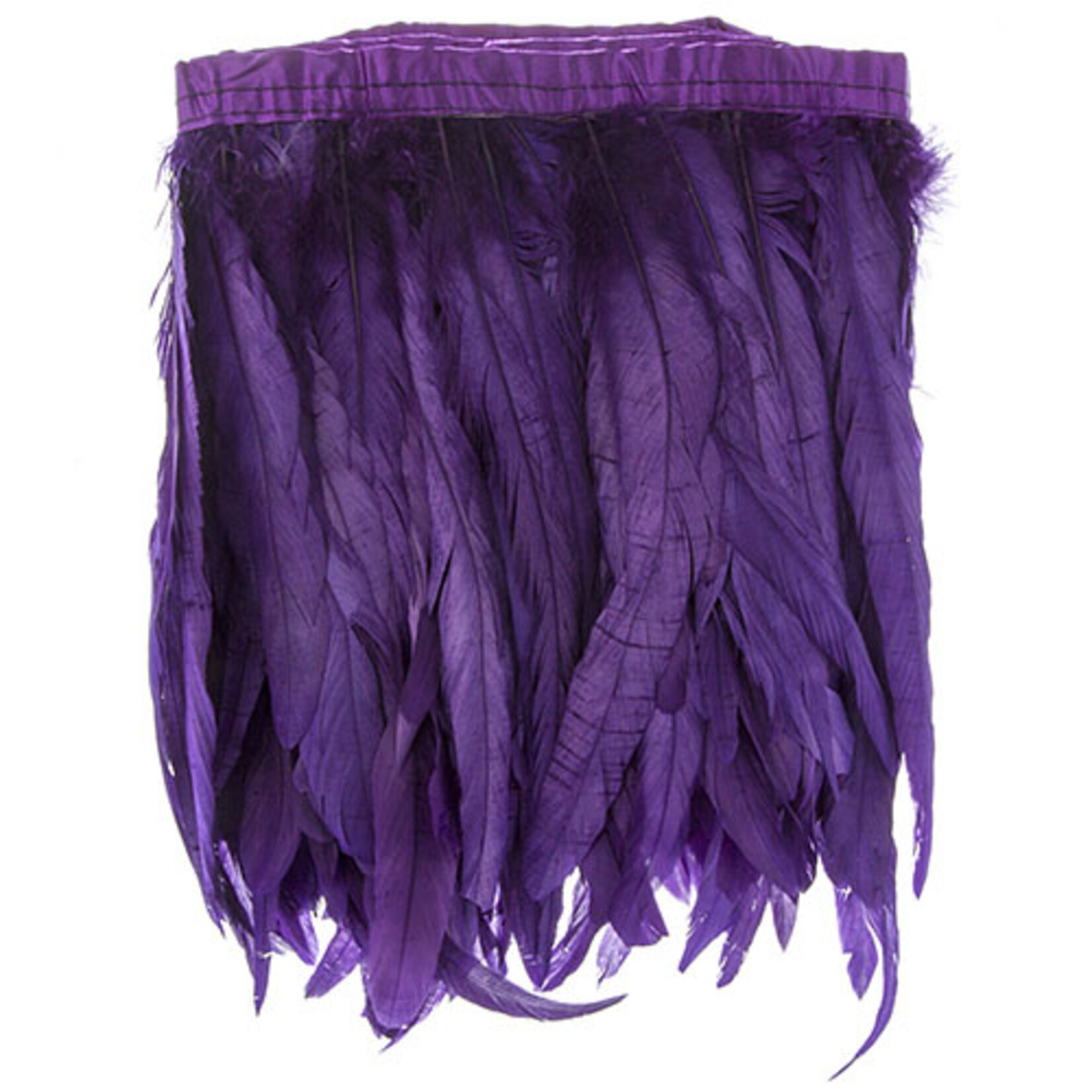 Coque Feathers Value 10-12 Inches 1 Yard Purple