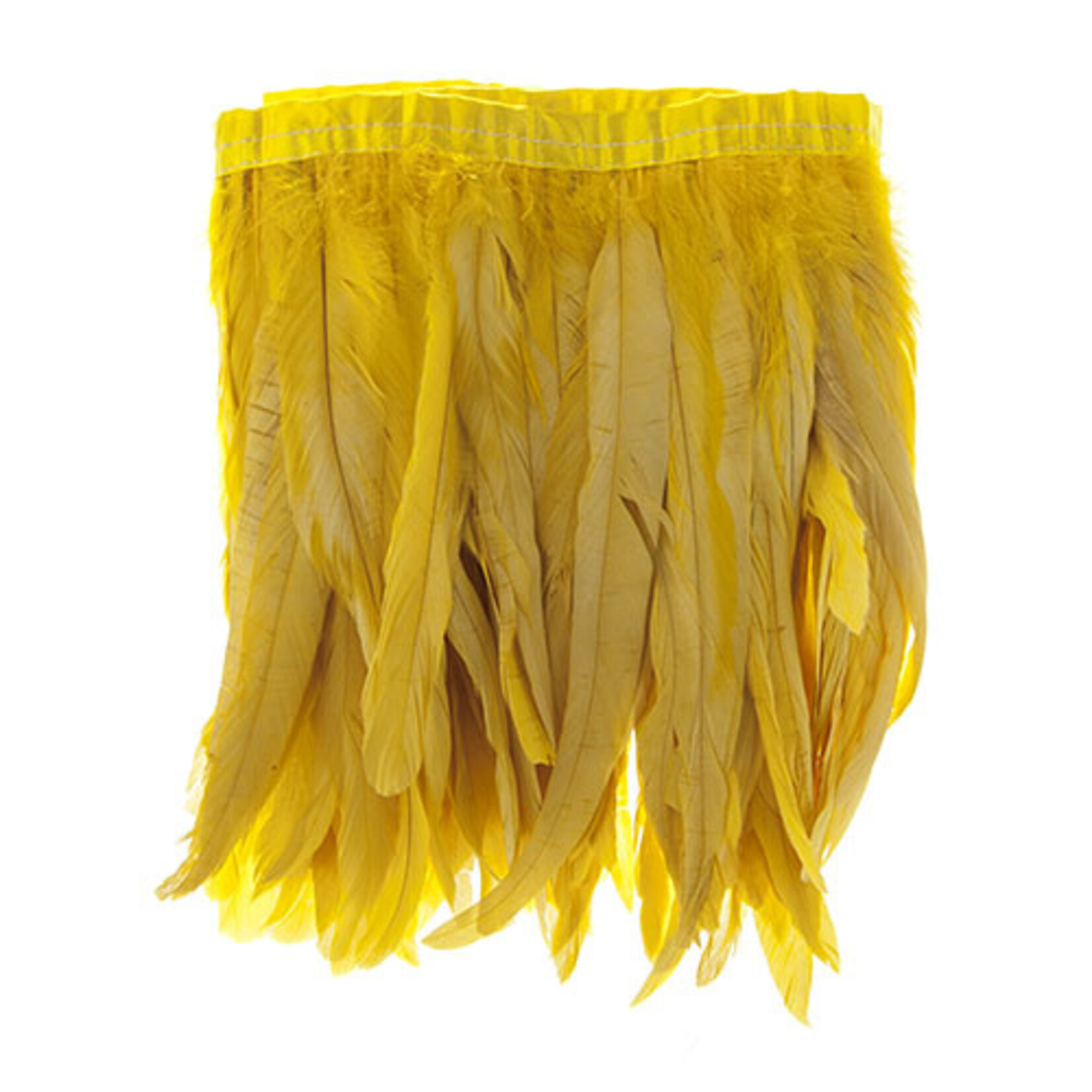 Coque Feathers Value 10-12 Inches 1 Yard Yellow