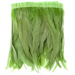 Coque Feathers Value 10-12 Inches  1 Yard Lime Green