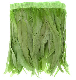 Coque Feathers Value 10-12 Inches  1 Yard Lime Green