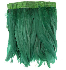 Coque Feathers Value 10-12 Inches Emerald