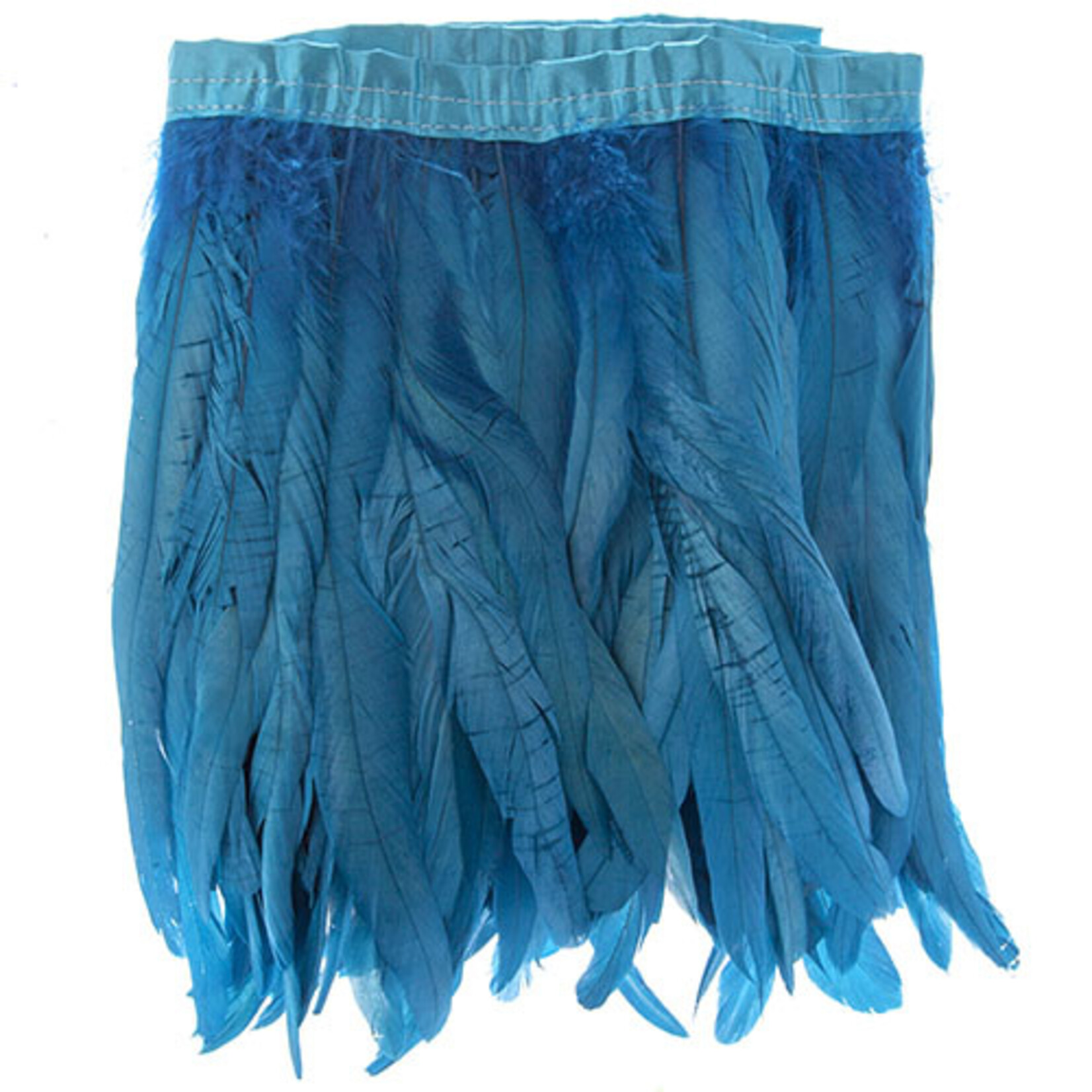 Coque Feathers Value 10-12 Inches 1 Yard  Turquoise