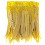 Coque Feathers Value 10-12 Inches 1 Yard  Lemon