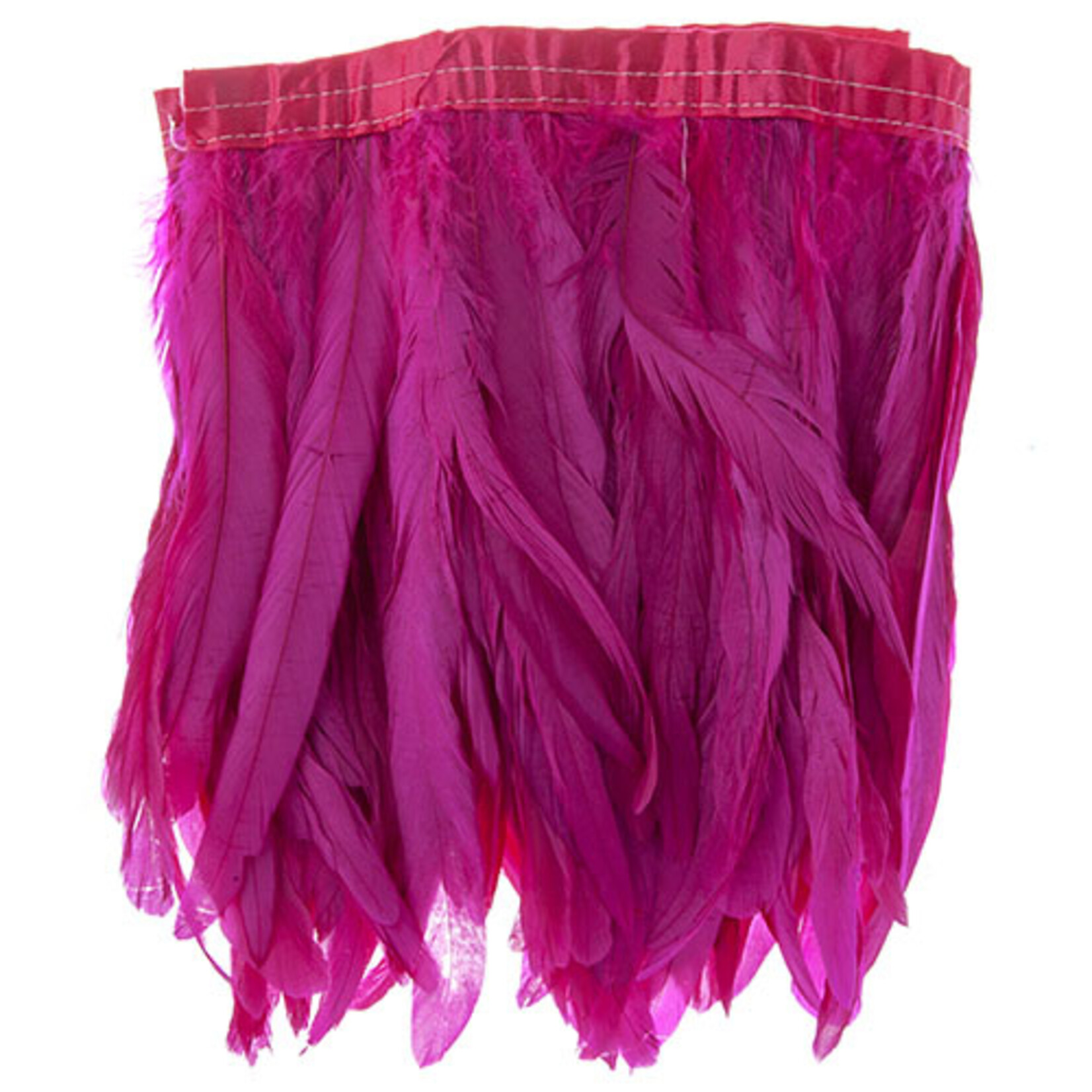 Coque Feathers Value 10-12 Inches 1 Yard  Hot Pink
