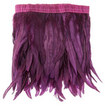 Coque Feathers Value 10-12 Inches 1 Yard  Plum
