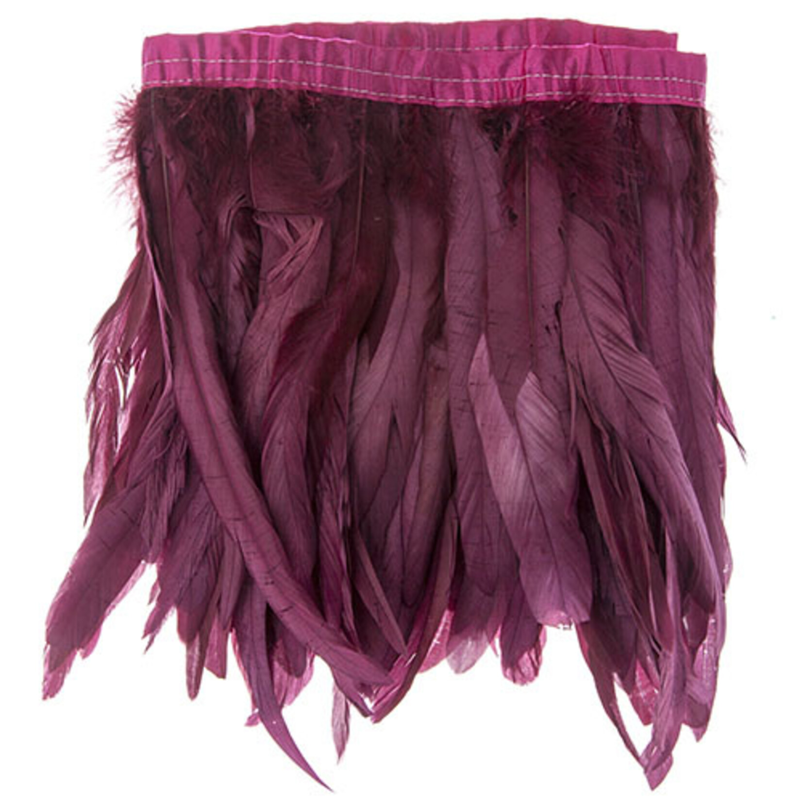 Coque Feathers Value 10-12 Inches 1 Yard  Eggplant