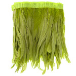 Coque Feathers Value 10-12 Inches 1 Yard  Grass Green
