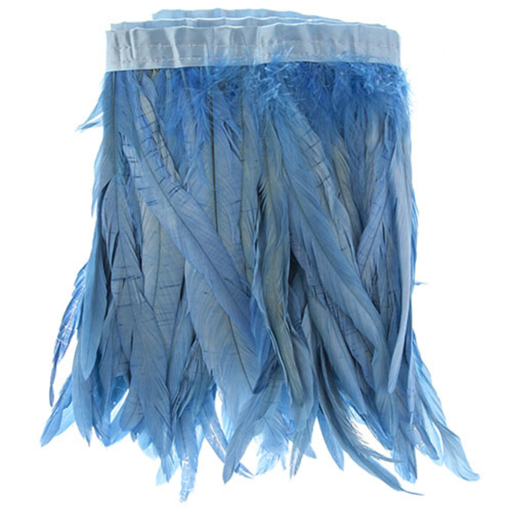 Coque Feathers Value 10-12 Inches 1 Yard  Sky Blue