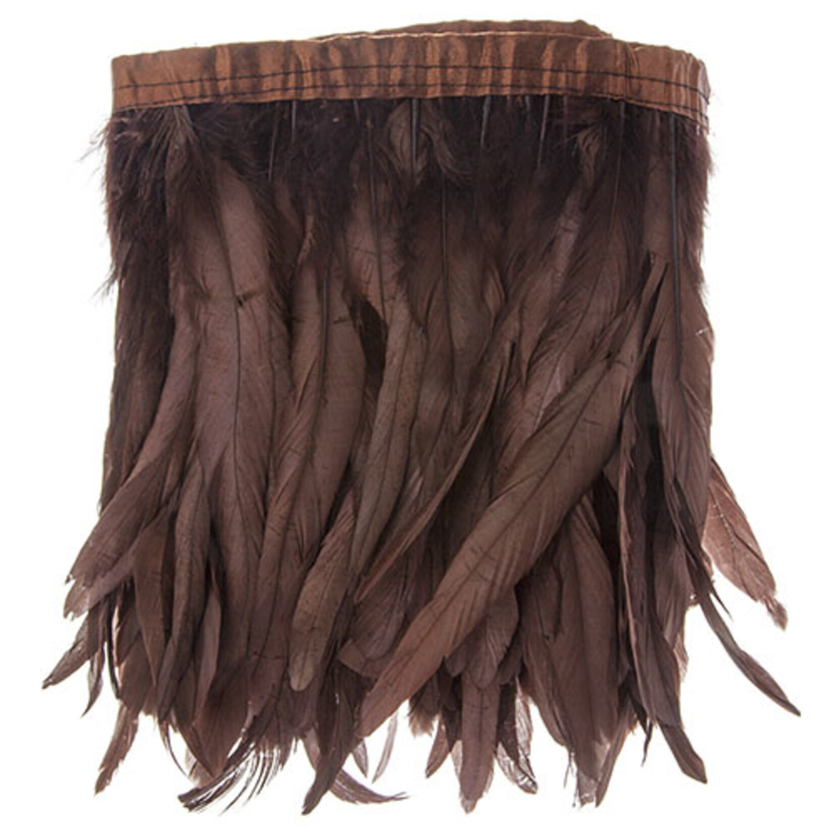 Coque Feathers Value 10-12 Inches 1 Yard  Brown