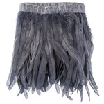 Coque Feathers Value 10-12 Inches 1 Yard  Silver