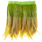 Coque Feathers Value 2 Tone 10 - 12 Inches 1 Yard  Lemon/Lime