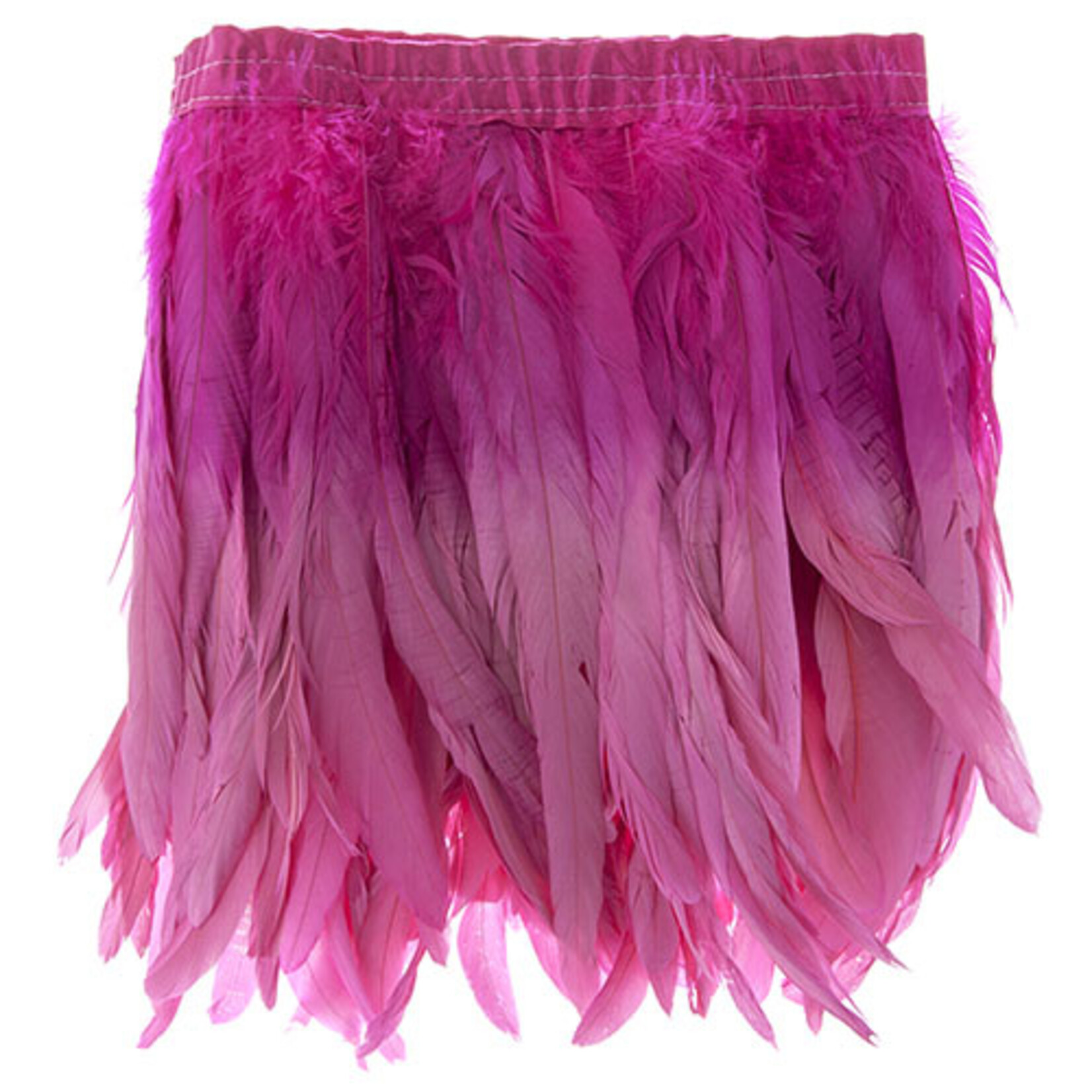 Coque Feathers Value 2 Tone 10 - 12 Inches 1 Yard  Pretty In Pink