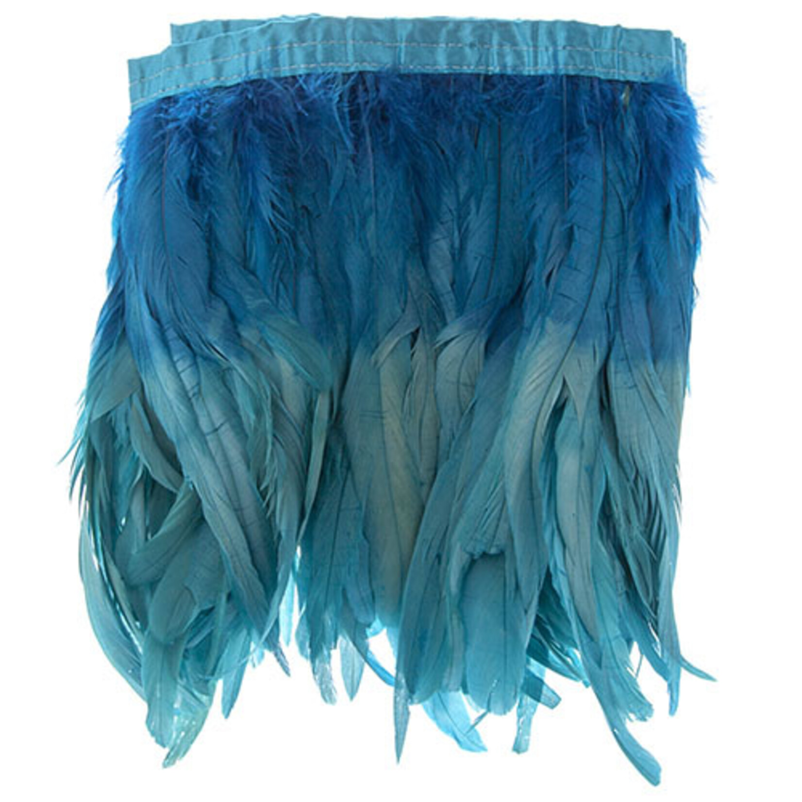 Coque Feathers Value 2 Tone 10 - 12 Inches 1 Yard  Sky/Ocean