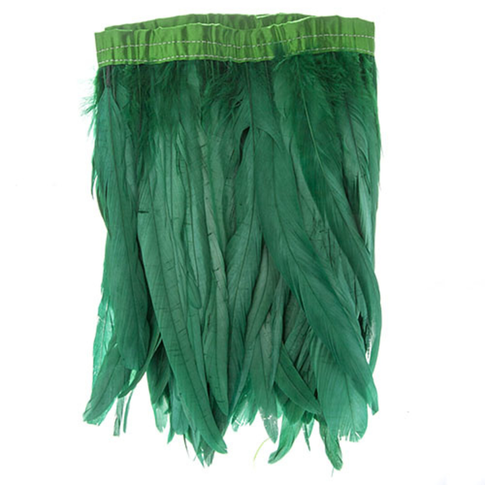 Coque Feathers Value 12-14 Inches Emerald