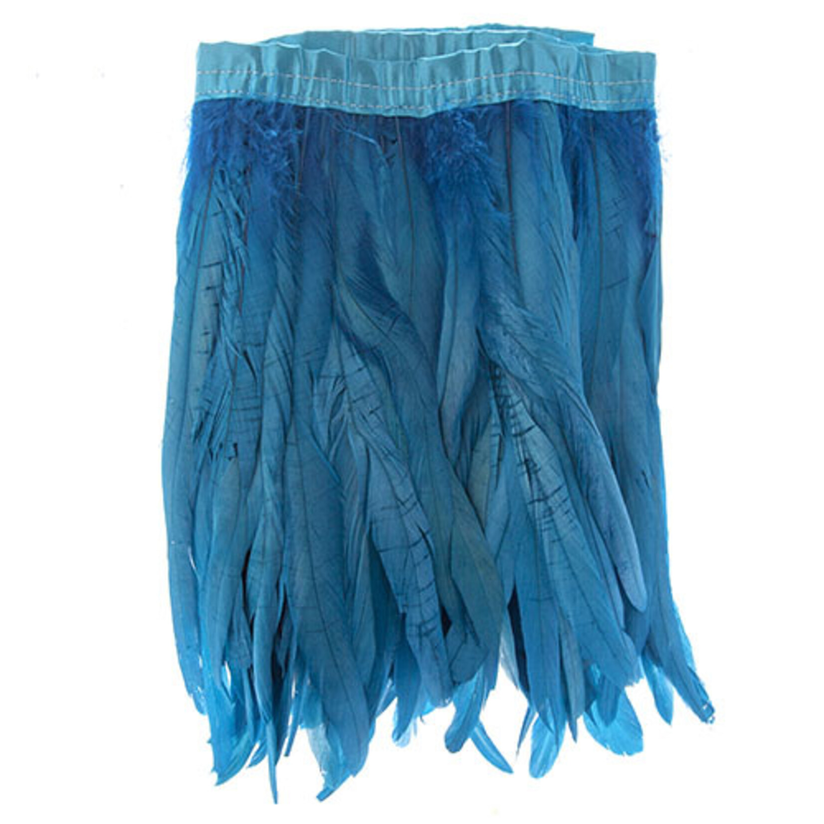 Coque Feathers Value 12-14 Inches Turquoise