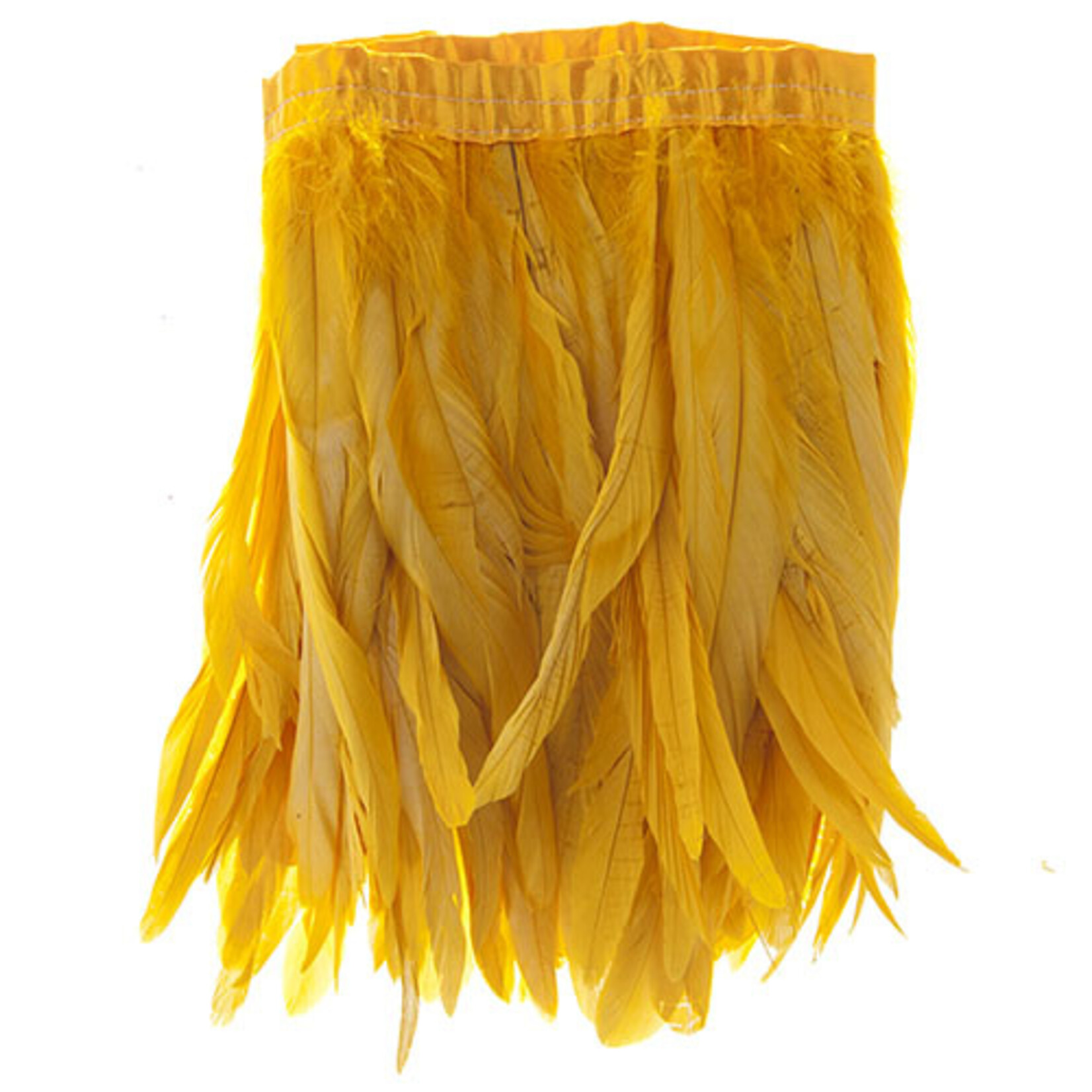 Coque Feathers Value 12-14 Inches Golden Yellow