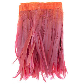 Coque Feathers Value 12-14 Inches Coral