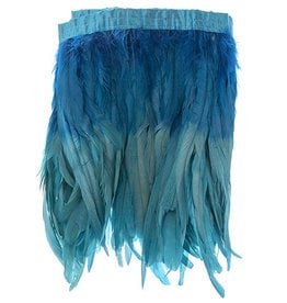 Coque Feathers Value 2 Tone 12 - 14 Inches Sky/Ocean
