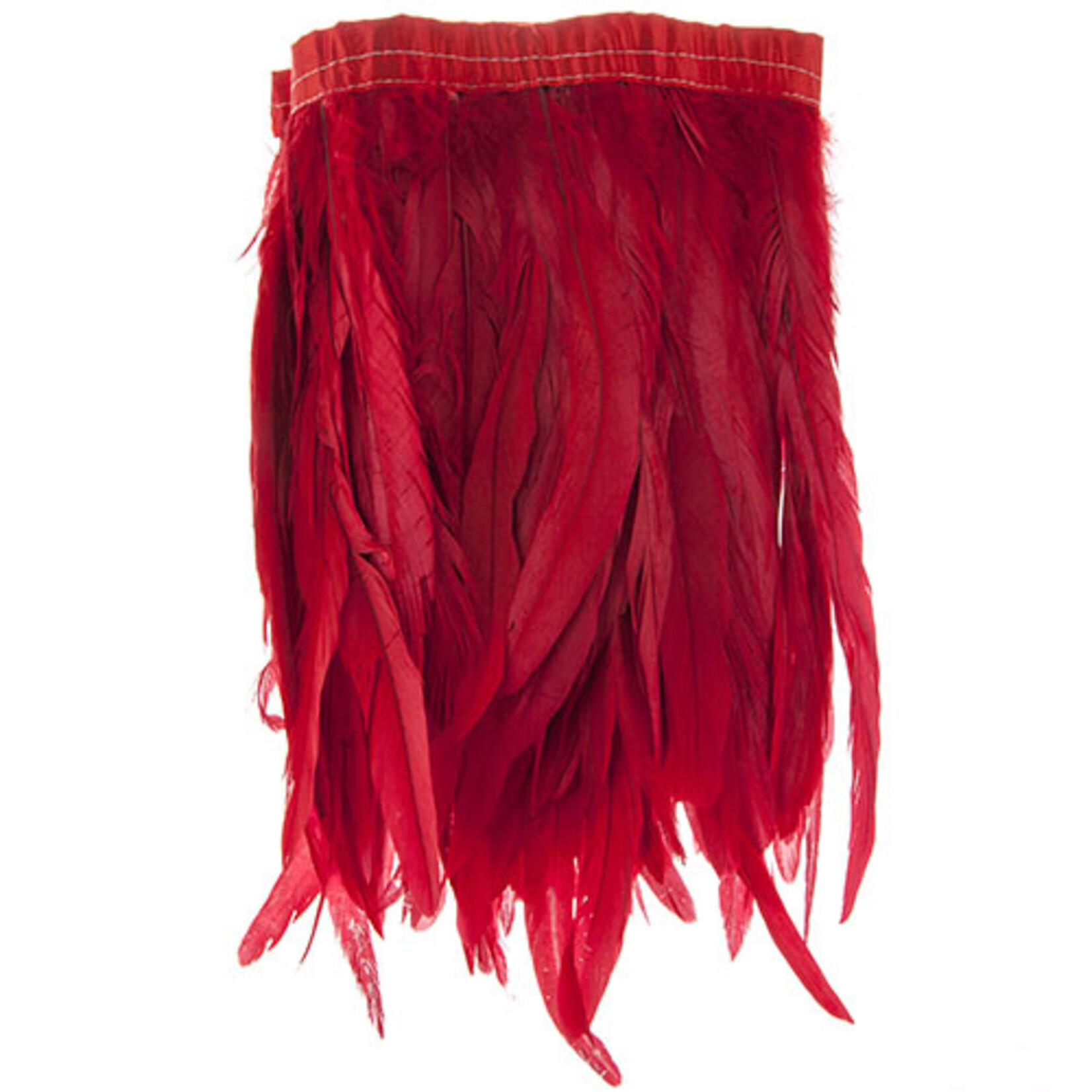 Coque Feathers Value 14-16 Inches  Red