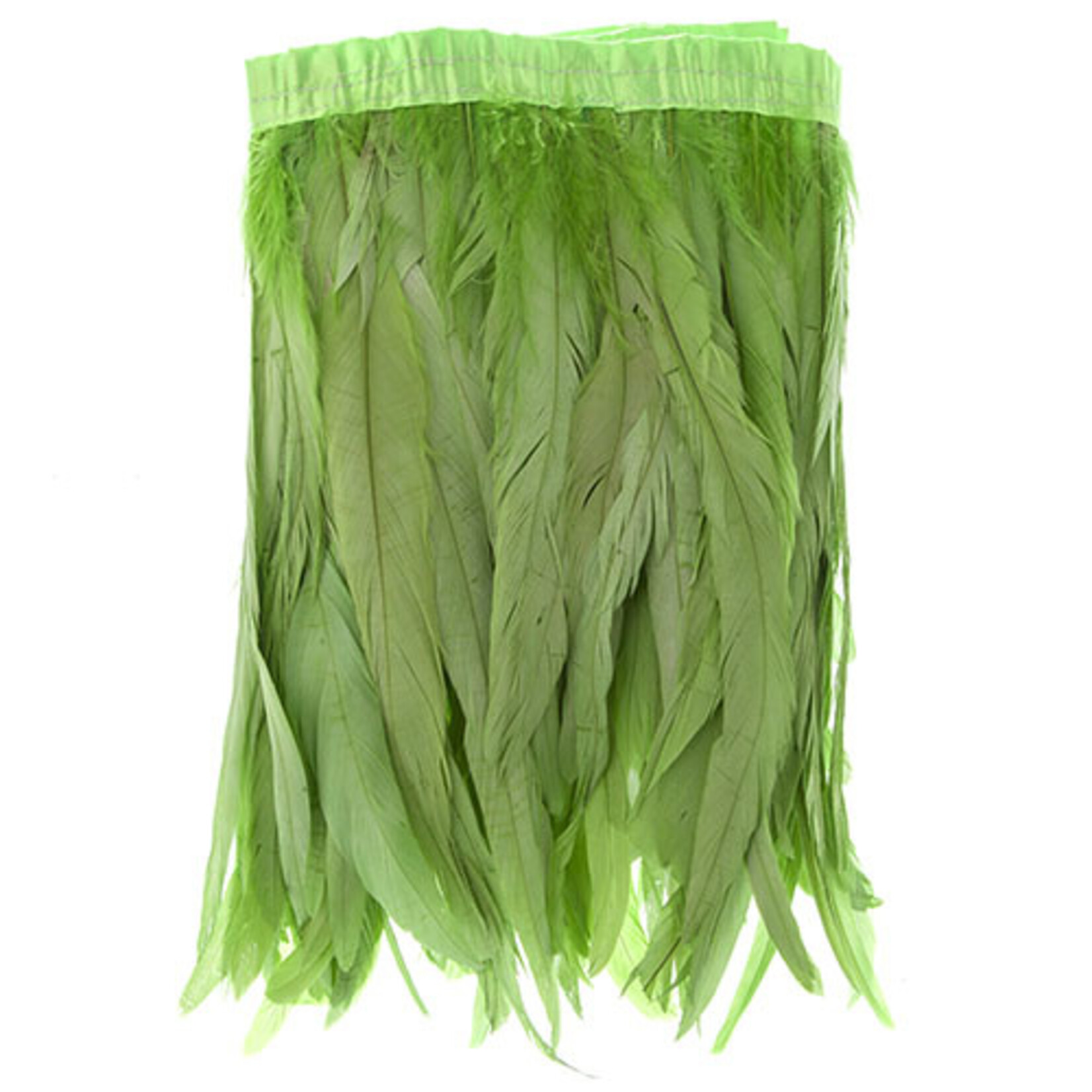 Coque Feathers Value 14-16 Inches  Lime Green