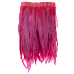Coque Feathers Value 14-16 Inches  Dark Coral