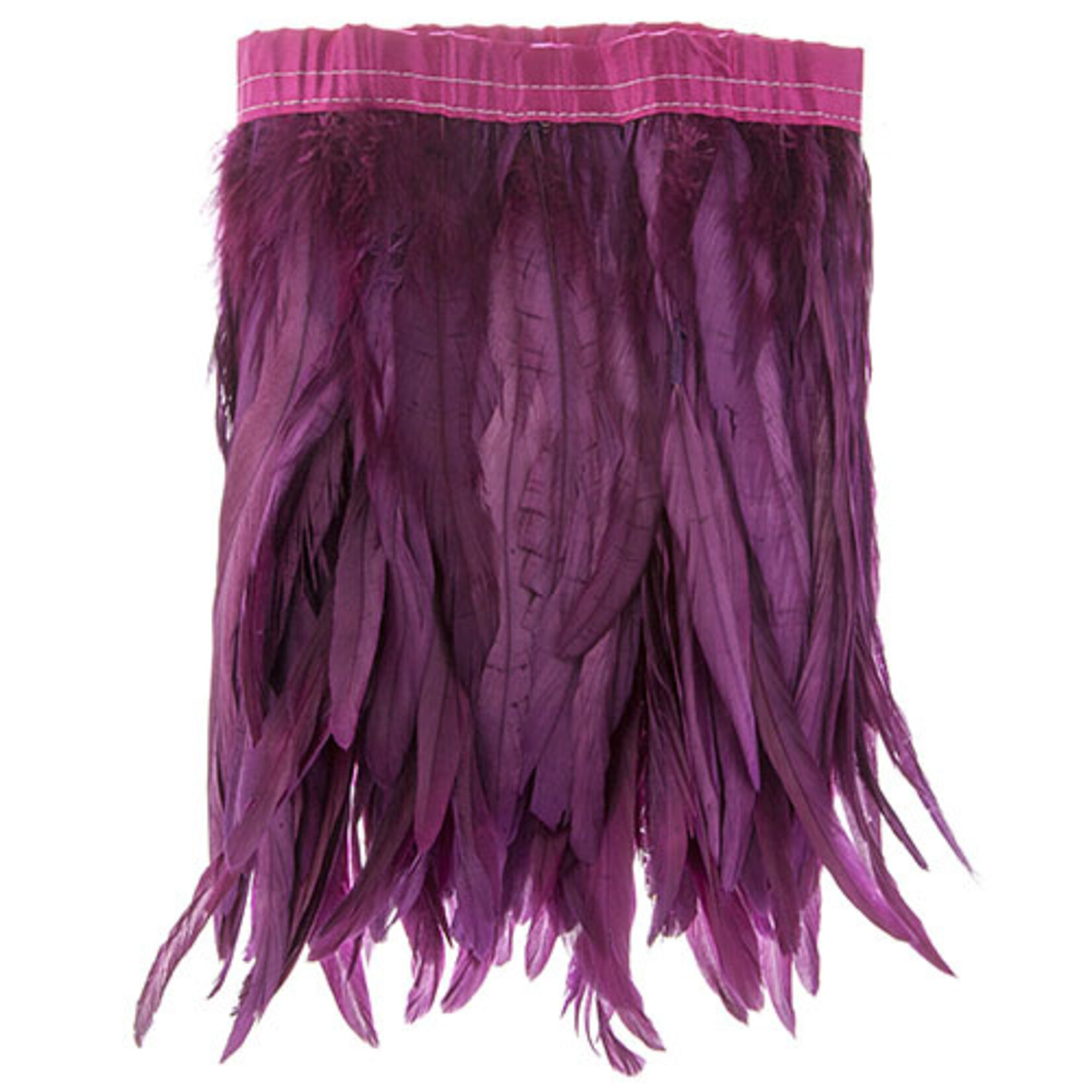 Coque Feathers Value 14-16 Inches  Plum