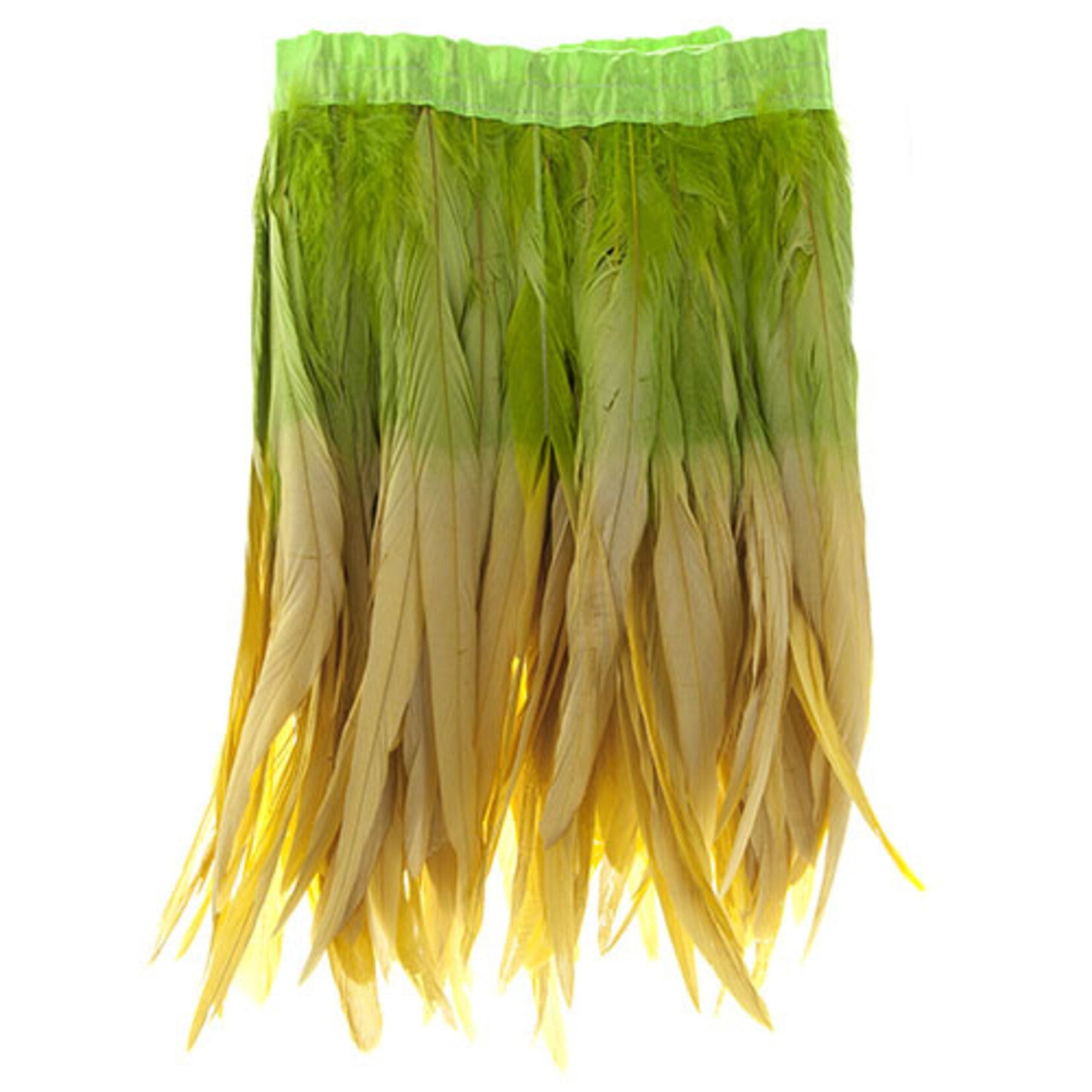 Coque Feathers Value 2 Tone 14 - 16 Inches Lemon/Lime