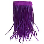 Goose Feather Biots Strung 6-8 Inches Purple