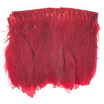 Goose Feather Strung 5.5-7 inches (2 yards) Red