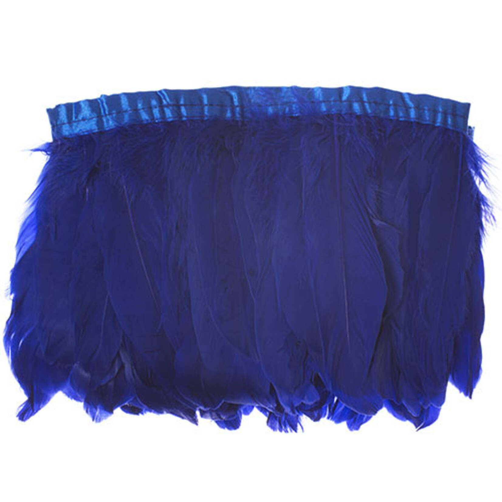 Goose Feather Strung 5.5-7 inches (2 yards) Royal Blue
