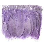 Goose Feather Strung 5.5-7 inches (2 yards) Lilac