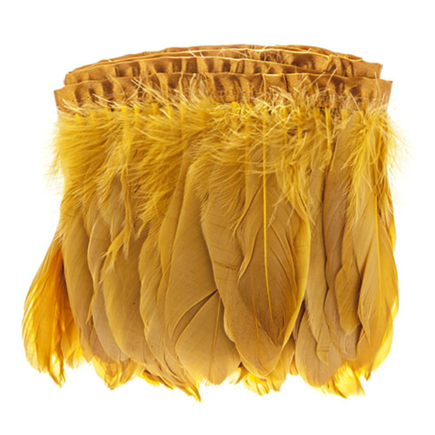 Goose Feather Strung 5.5-7 inches (2 yards) Copper