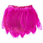 Goose Feather Strung 5.5-7 inches (2 yards) Hot Pink