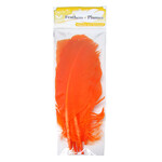 Turkey Quills 6pcs (Left & Right) Orange