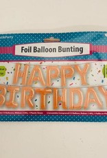 16 inches Happy Birthday Foil Balloons Bunting Rose Gold