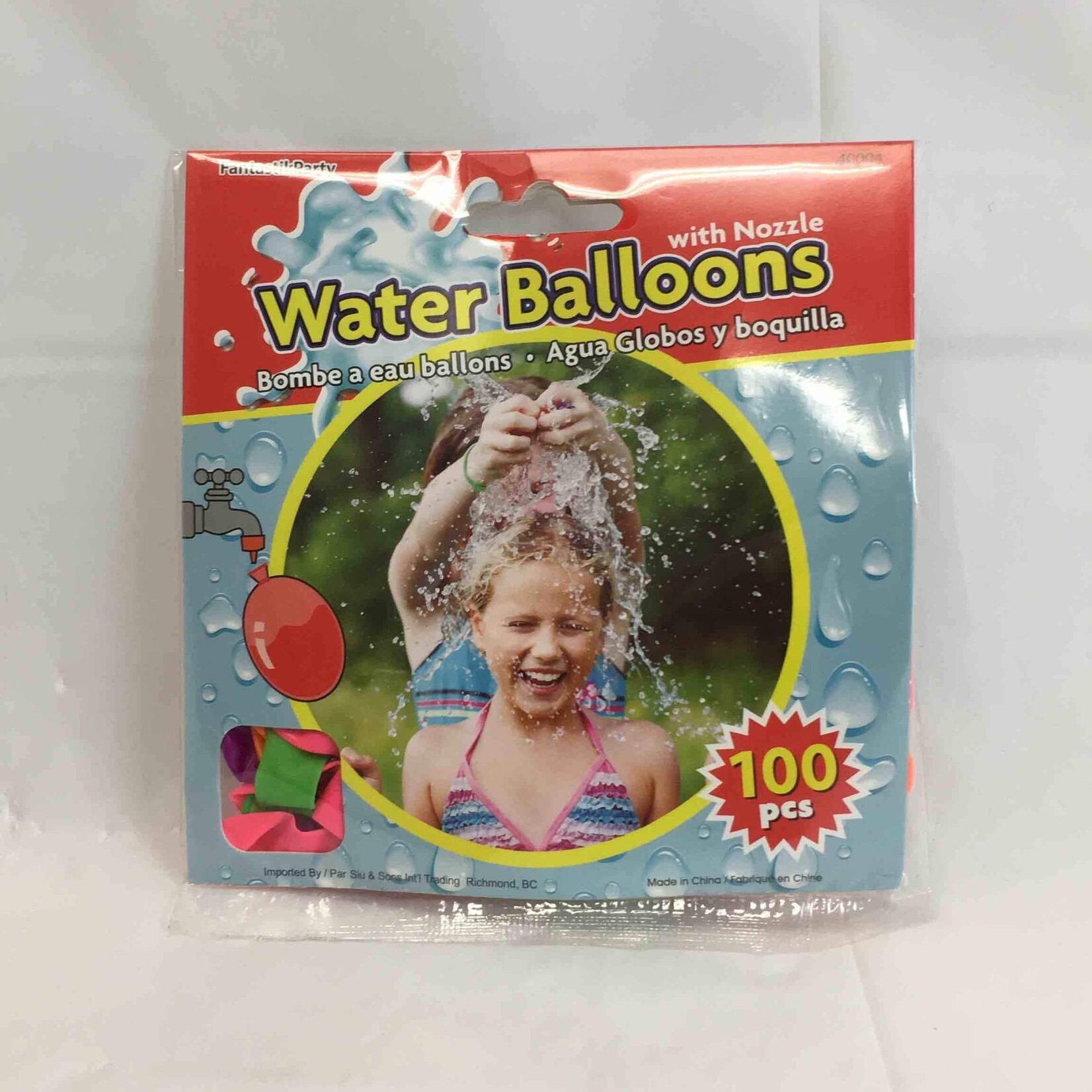 Waterbombs With Pump Filler Neon Colours Round 100CT