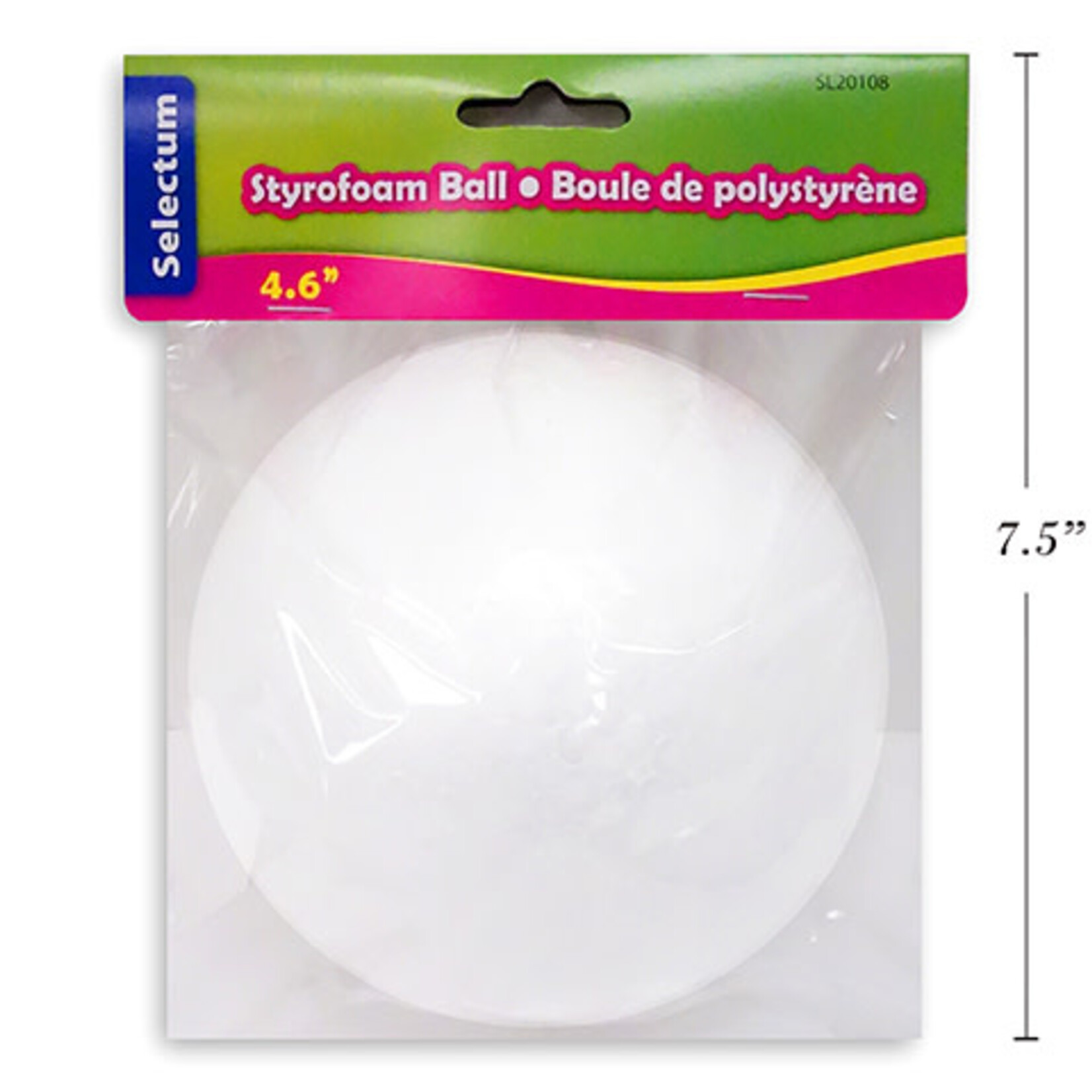 Styrofoam Ball  4.6 Inch (1 Piece)