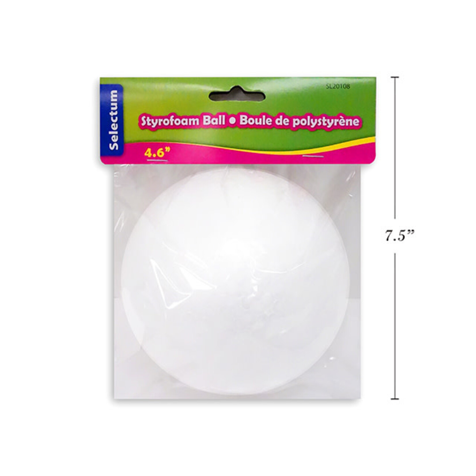 Styrofoam Ball  4.6 Inch (1 Piece)