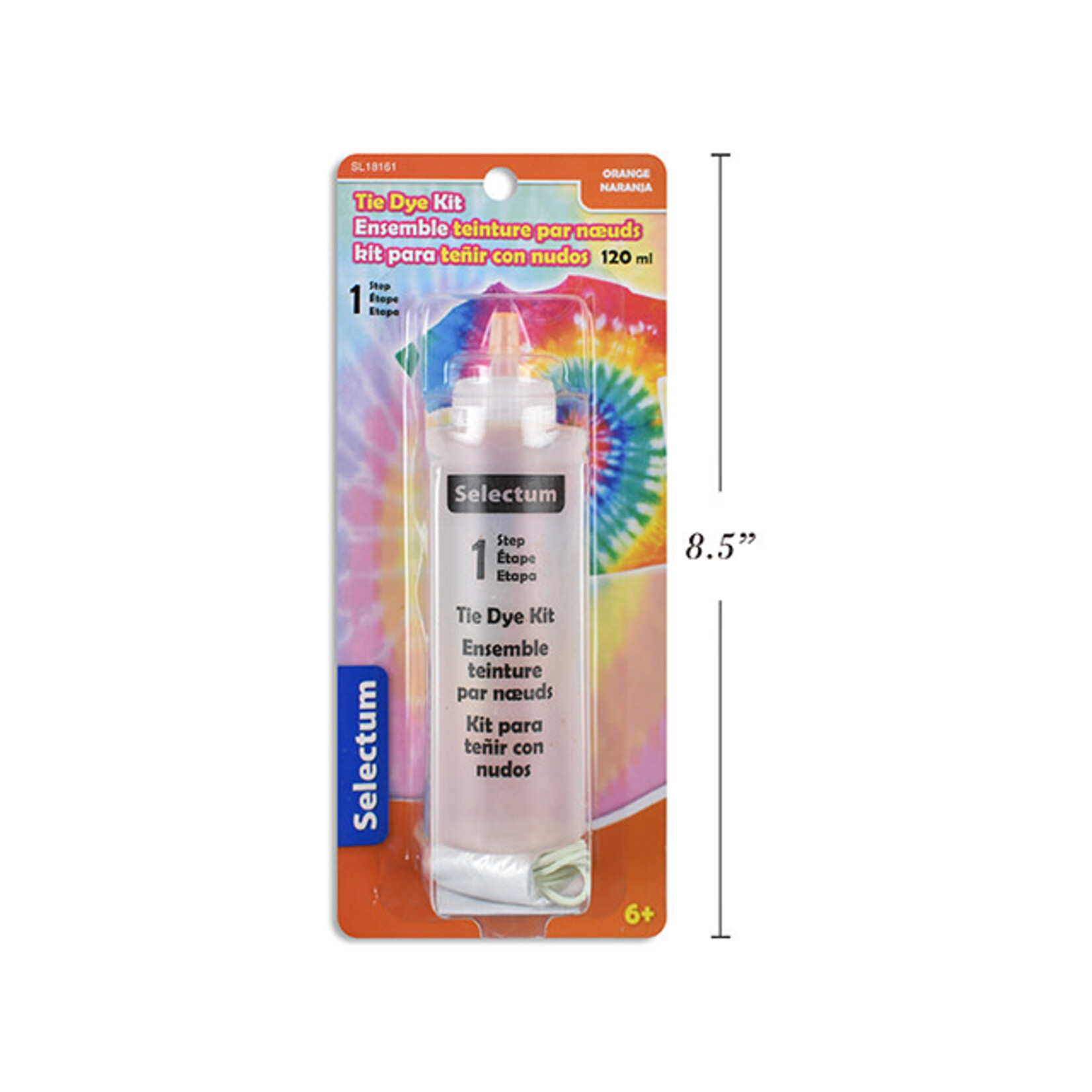 Tie Dye Bottle 120 ML with 6 Bands, 2 Gloves and Instructions